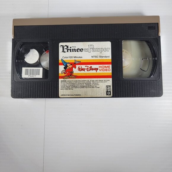 Vintage‎ The Prince And The Pauper 1962 VHS Very Rare White Clamshell Case Works - Picture 3 of 4
